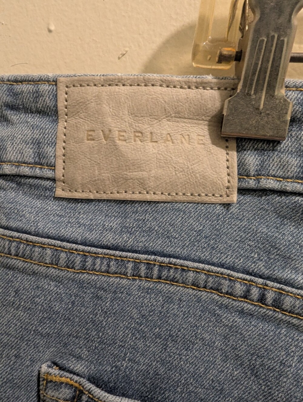Everlane *NWOT The Curvy Cheeky Jean High-Rise Straight-Leg Medium Blue- 35/20 - Picture 14 of 16